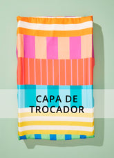 Capa para Trocador Americano - Colcha de Retalhos